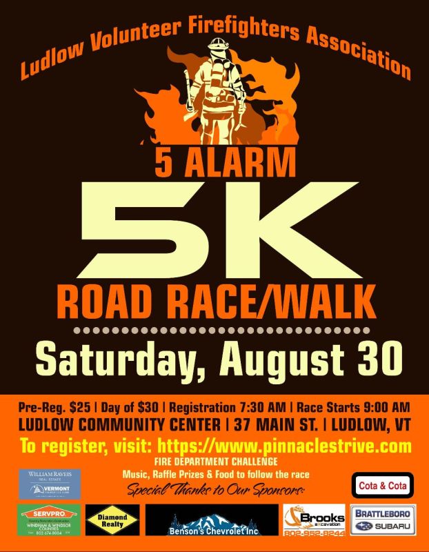 Ludlow 5 Alarm 5K poster